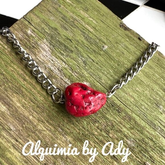 Alquimia by Ady Red Heart Necklace - Picture 1 of 5